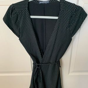 Brandy Melville Polka Dot Mini Wrap Dress sexy